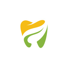 Obraz premium teeth and leaves convey healthy living with healthy teeth