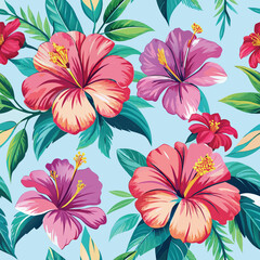 seamless pattern with flowers