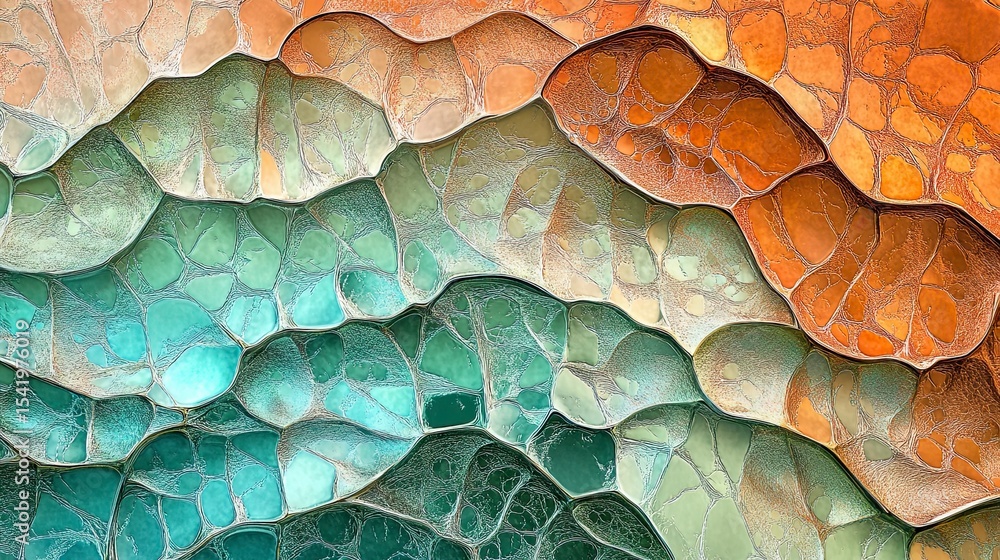 Poster abstract textured surface with vibrant colors. mosaic-like pattern