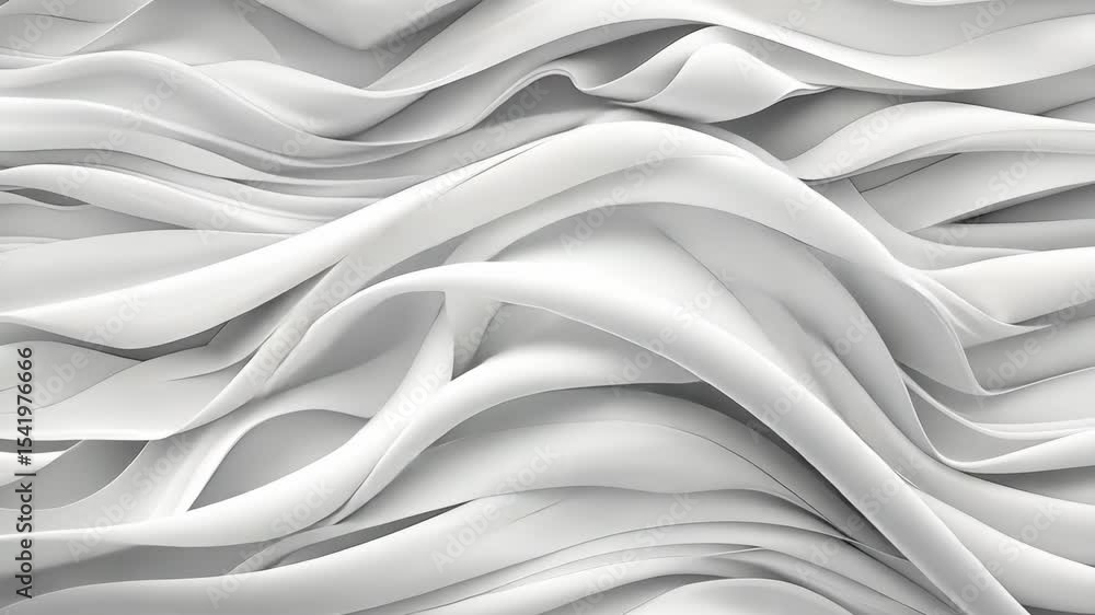 Poster explore a dynamic arrangement of soft, flowing shapes that create a captivating sense of movement an