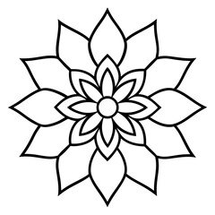 vector illustration of a lotus