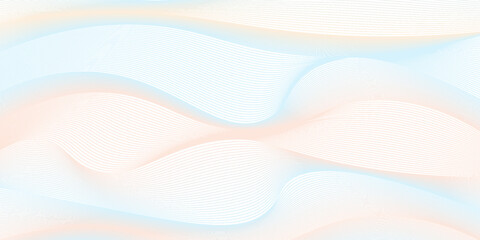 Premium background design with white line pattern (texture) in luxury pastel colour. Abstract horizontal vector template for business banner, formal backdrop, prestigious voucher, luxe invite