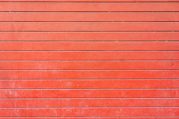 Vibrant Red Horizontal Siding Texture