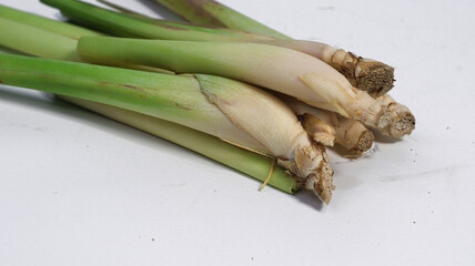 Fresh Lemongrass: Capturing the vibrant freshness of lemongrass, ideal for culinary and wellness...