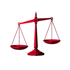 Justice scales symbolizing fairness in law graphic design digital art abstract view