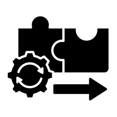 Process Integration  Icon Element For Design	