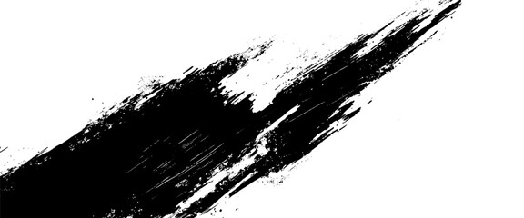 Vector black brush art grunge texture ink print distress. 