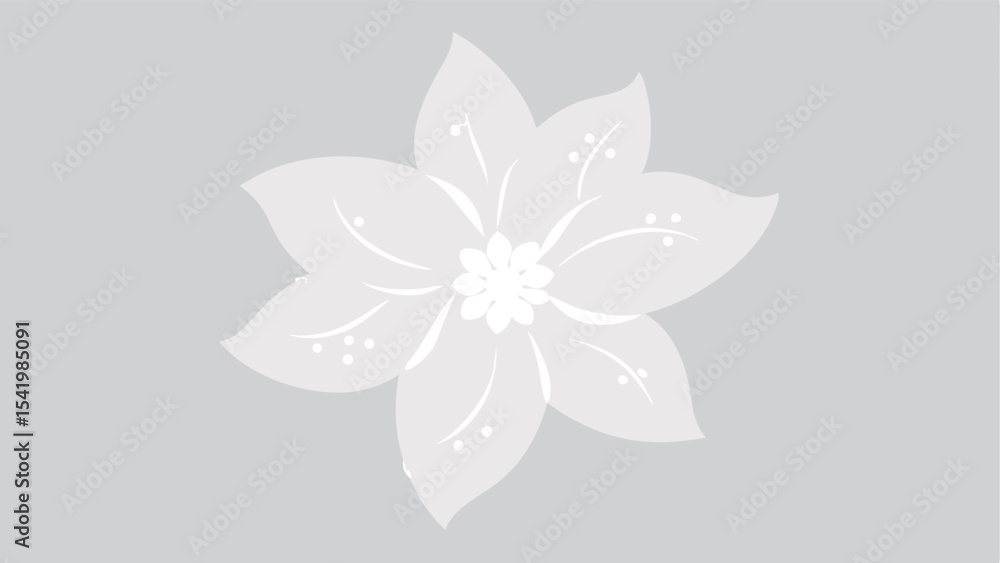 Poster elegant floral vector design with transparent background ideal for versatile projects