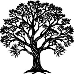 Obraz premium black and white tree