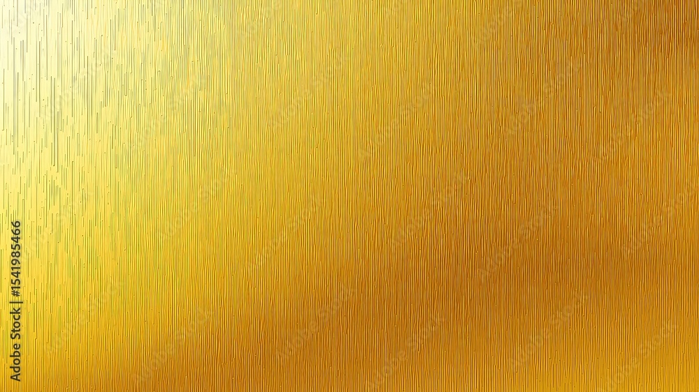 Poster elegant shimmering gold surface with a pattern of subtle, vertical lines and a warm, glowing light s