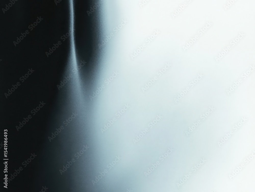 Poster Abstract backdrop with dark and light gradient. Smooth transition from black shadow to bright white. Contrast and transition concept for design element.