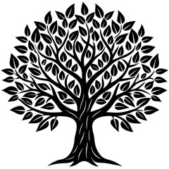Obraz premium vector tree silhouette