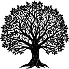 Fototapeta premium vector tree silhouette