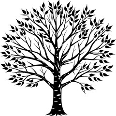 Obraz premium silhouette of tree