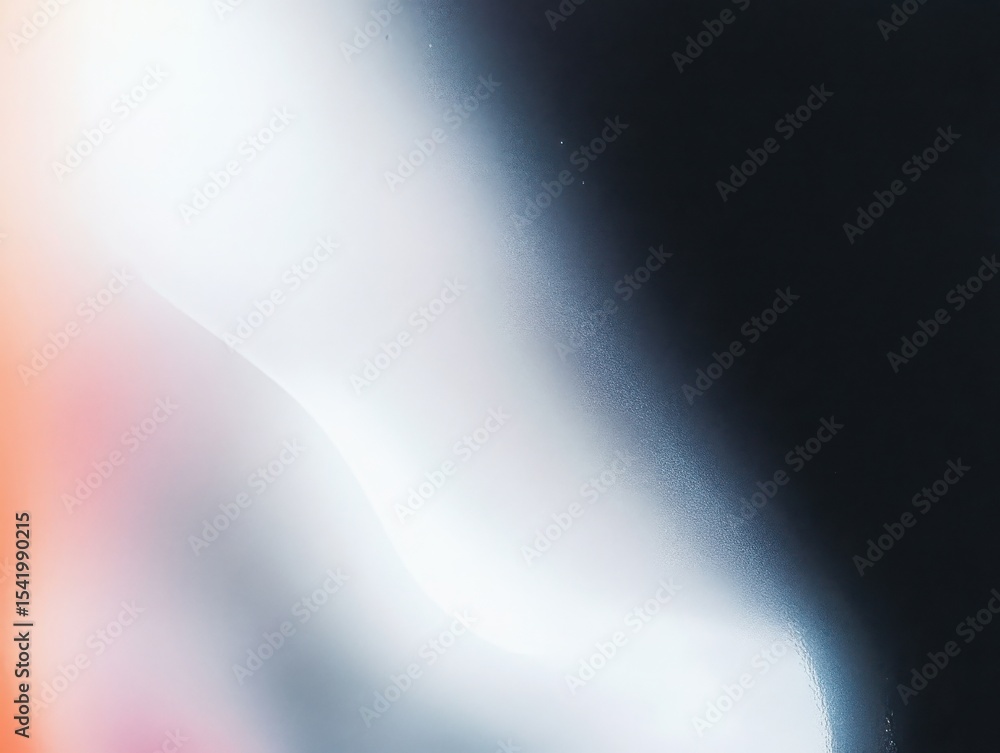 Aufkleber light leak effect with grain and blue, black, and orange gradient. abstract bokeh background for ove