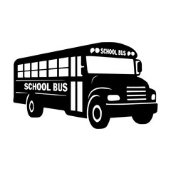 School bus vector illustration for back to school design and educational resources clip art transportation