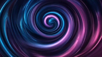 Vibrant metallic pink and blue spiral swirl tunnel rotating inward seamless looping 4k time-lapse animation video background. Abstract concept - Powered by Adobe