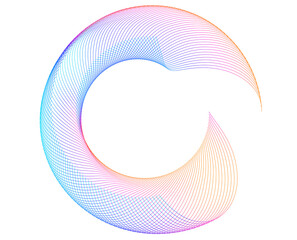 Web-design, Banner, Presentation, package. Icon, Logo made of Circular, Spiral, Geometric Lines....