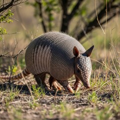 Obraz premium armadillo on the ground