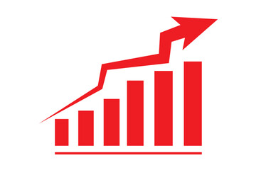 Chart of increased mortality. Icon for design. Easily editable
