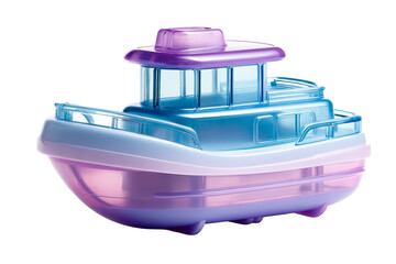 Colorful toy boat for childrens imaginative play and fun activities