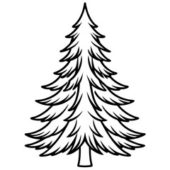 Obraz premium Fir Tree icon vector
