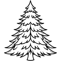 Fir Tree icon vector