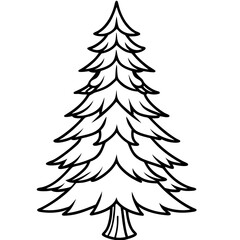 Fir Tree icon vector