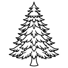 Fir Tree icon vector
