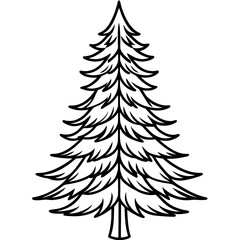 Fir Tree icon vector