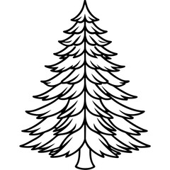 Fir Tree icon vector