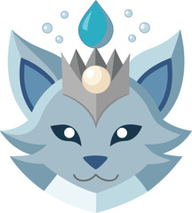 Obraz premium blue cat with a blue eyes