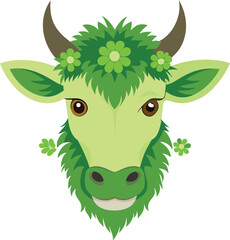 Fototapeta premium green monster vector