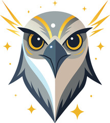 Obraz premium Thunder Eyed Owl Vector Art