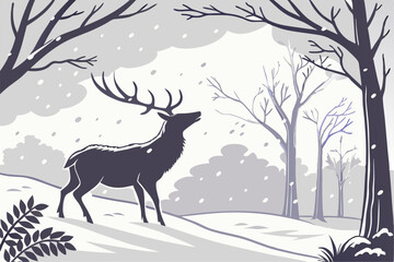 The Stillness of Snow and Stag