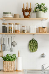 Modern Scandinavian Kitchen Interior Minimalist Design Natural Decor