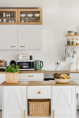 Modern Scandinavian Kitchen Interior Minimalist Design Natural Decor