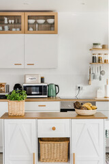 Modern Scandinavian Kitchen Interior Minimalist Design Natural Decor