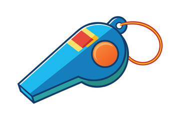 whistle vector illustration on white background