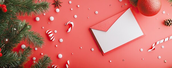 Realistic mockup of an email template for a holiday sale with festive design, eye-catching graphics, and promotional text. 
