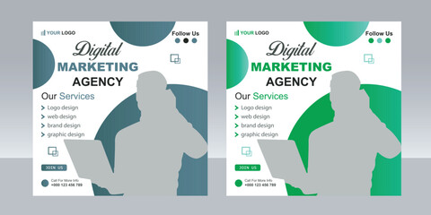 Modern Digital Marketing Agency Flyer Design
