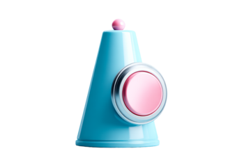Colorful classic bell in pastel blue and pink design for events