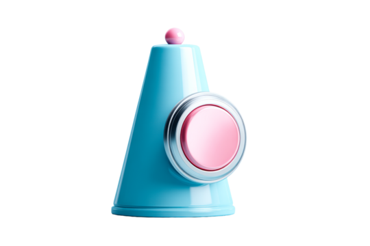 Colorful classic bell in pastel blue and pink design for events