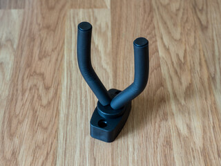 Guitar Wall Mount Hook. Black Guitar Holder. Flexible Support Arms Hug the Neck of Any Guitar for a...
