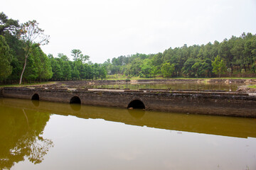 The Stone Bridge At Mausoleum Of Thieu Tri In Hue, Vietnam. Mausoleum Of Thieu Tri Is One Of The...