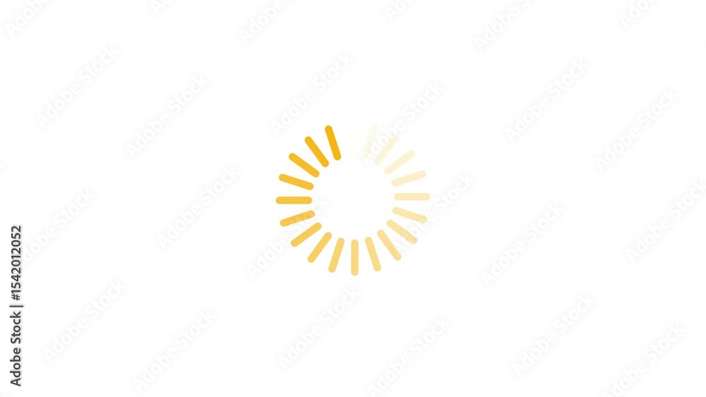 Poster loading circle icon animation on white background. 4k video, loading icon animation