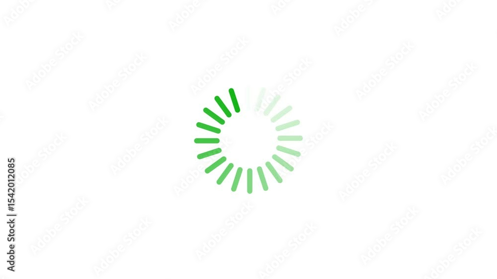 Poster loading circle icon animation on white background. 4k video, loading icon animation