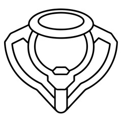 Halo line art vector