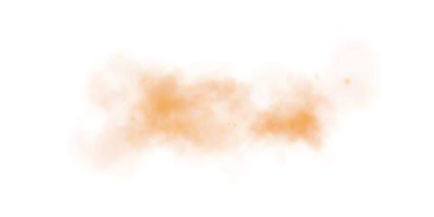 Realistic Flying Dirt and Fog Effect Sandstorm or Off Road Explosion Isolated for Race and Rally Backgrounds