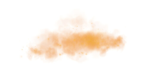 Dust and Smoke Burst Overlay Realistic Dirty Air and Sand Explosion Element on Transparent Background